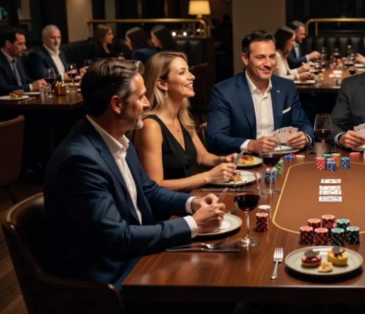Společenský pokerový tematický večer v restauraci Casceria
